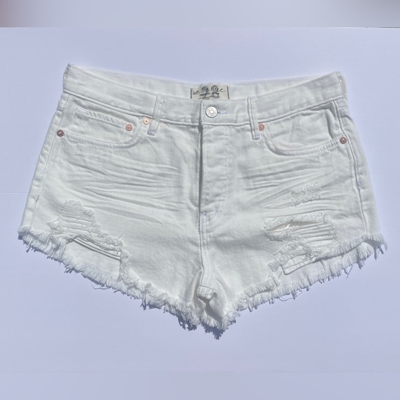 Free People Pants - Free People, White We The Free Jean Shorts - Size 28